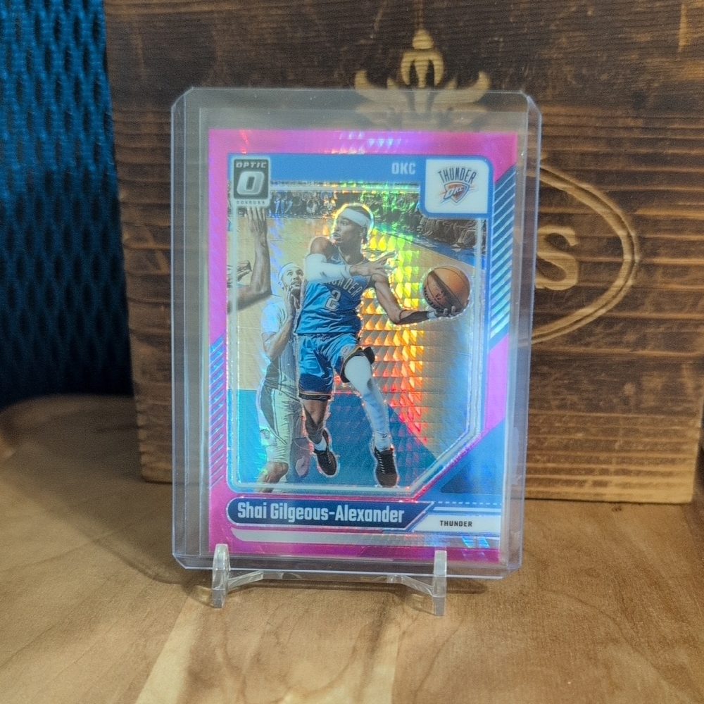 2024-25 Donruss Optic Shai Gilgeous-Alexander Pink Hyper Prism Thunder 🔥🔥🔥